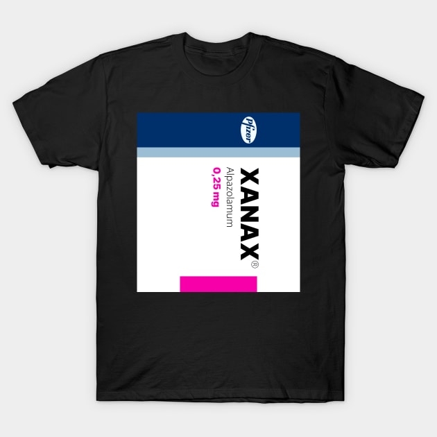 Xanax pils T-Shirt by lllucifercat